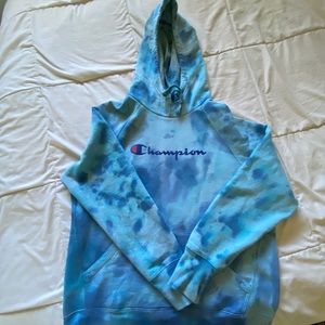 Unique tie dye champion hoodie